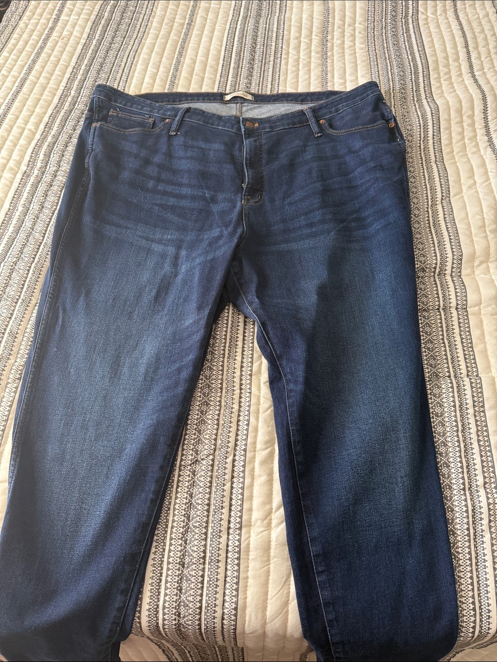 Madewell Women’s High Rise Skinny Dark Blue Jeans